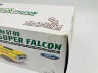 FORD XY FALCON GT-HO: A 1:18 scale model by Classic Carlectables of the GT-HO Super Falcon 1972 ATCC Last Race at Oran Park in Grace Bros. livery [Location: Sydney] - 3