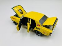 FORD XY FALCON GT-HO: A 1:18 scale model by Classic Carlectables of the GT-HO Super Falcon 1972 ATCC Last Race at Oran Park in Grace Bros. livery [Location: Sydney] - 8