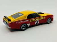 FORD MUSTANG SPORTS SEDAN: A 1:43 scale model by Armco of Jim Richards' Sidchrome Mustang Sports Sedan, together with a framed colour photo of the same car [Location: Sydney] - 4