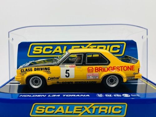 36 · HOLDEN LH TORANA L34: A 1:32 Scalextric slot car in Aunger livery of Peter Brock/Brian Sampson, in original packaging [Location: Sydney]
