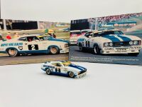 FORD XC FALCON: A 1:43 scale model by Dinkum Classics of the 1978 Bathurst #2 car, together with two colour images of the same car mounted on board, 33cm wide by 16cm high [Location: Sydney] - 3