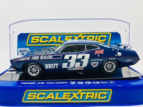 FORD XB FALCON GT: A 1:32 Scalextric slot car in 1974 Bathurst #33 livery, in original packaging [Location: Sydney]