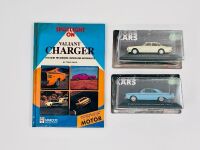 CHRYSLER VALIANT: A publication 'Spotlight on Valiant Charger: The Guide for Owners, Buyers and Enthusiasts' by Tony Davis and two IXO 1:43 scale models [Location: Sydney]
