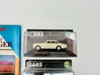 CHRYSLER VALIANT: A publication 'Spotlight on Valiant Charger: The Guide for Owners, Buyers and Enthusiasts' by Tony Davis and two IXO 1:43 scale models [Location: Sydney] - 3