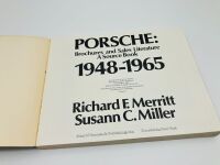 PORSCHE: BROCHURES AND SALES LITERATURE, A SOURCE BOOK: A softcover book by Richard F. Merritt & Susann C. Miller. - 3