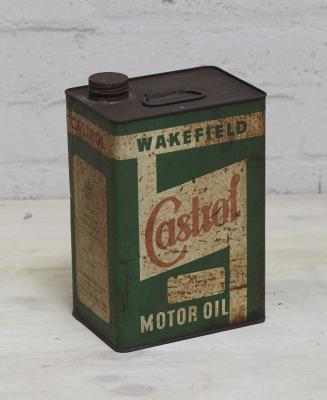 WAKEFIELD: A Castrol Motor Oil one gallon tin, 25cm high.