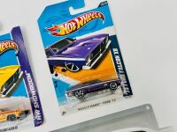 FORD FALCON: Two 1:64 scale Hot Wheels models of the Ford Falcon XB Hardtop together with an XC Cobra metal sign. [Location: Sydney] - 4