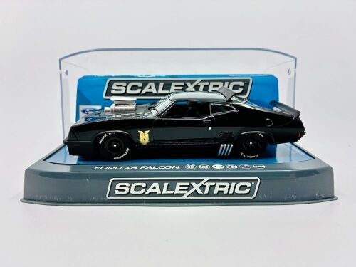 MAD MAX: A 1:32 Scalextric slot car of the XB Falcon 'Interceptor', in original packaging [Location: Sydney]
