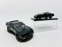 MAD MAX: Two models of the XB Falcon 'Interceptor' including a resin paperweight and a 1:43 scale model by Greenlight [Location: Sydney]