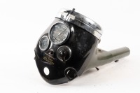 TRIUMPH: A Triumph headlight seven inch nacelle with speedo, ammeter & headlight switch, no lens