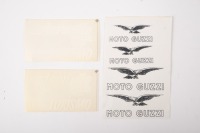 MOTO GUZZI: A group of Moto Guzzi adhesive stickers