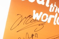 AUSTRALIAN MOTOGP: A signed poster promoting the 2001 Australian MotoGP at Phillip Island - 2