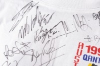 AUSTRALIAN MOTOGP: A signed T-Shirt promoting the 1998 Australian MotoGP, signed by various riders including Valentino Rossi among others - 7
