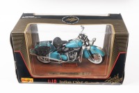 INDIAN CHIEF: A Maisto 1:10 scale Indian Chief Roadmaster, #31604 in original box