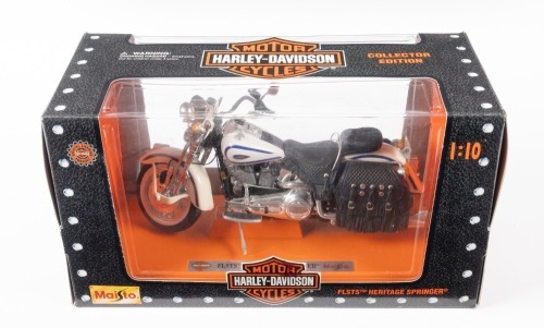 HARLEY-DAVIDSON: A Maisto 1:10 scale Harley-Davidson FLSTS Heritage Springer, #31605 in original box