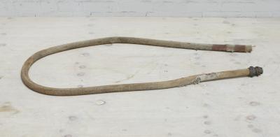 c1920's cotton braided petrol pump hose.