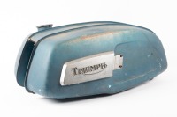 TRIUMPH: A Triumph T150 'breadbox' fuel tank with badges