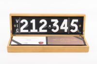 Victorian Heritage Number Plate | 212.345
