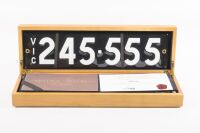 Victorian Heritage Number Plate | 245.555
