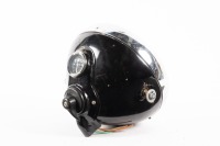 HEADLIGHT: A replica Lucas eight inch headlight with ammeter gauge - 2