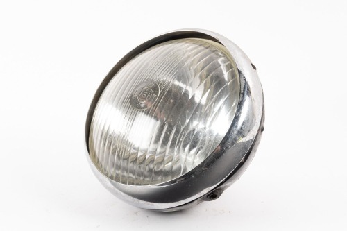 HEADLIGHT: A replica Lucas eight inch headlight