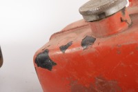 OIL TANKS: A group of five oil tanks, includes two Velocette tanks, two Norton tanks and one Ariel 350 tank - 3