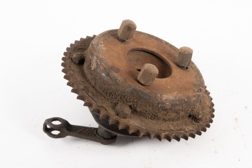 VELOCETTE: A Velocette MAC rear brake drum & backing plate