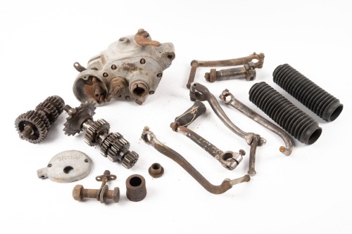 NORTON: A Norton dismantled 'dolls head' gearbox, serial number 'SN-74132'