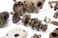 NORTON: A Norton dismantled 'dolls head' gearbox, serial number 'SN-74132' - 2