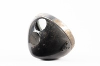 HEADLIGHT: A Lucas M143 headlight housing, rim & opaque lens, lens diameter 18cm, no internals - 2