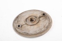 TRIUMPH: A Triumph pre-war seven inch alloy brake plate, to possibly suit Val Page model, cast with number 'W585' - 2