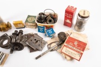 NORTON INTERNATIONAL: A box of assorted Norton International Model 40 engine parts, includes seals, bolts, brackets, gears, bearings etc - 2