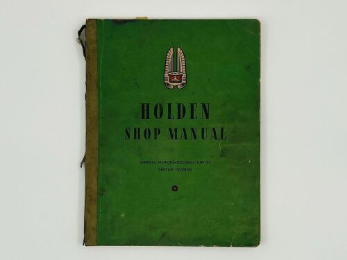 HOLDEN: An original factory workshop manual for the 48-215 (FX) model [Location: Sydney]