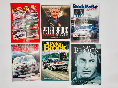 76 · PETER BROCK: A collection of six publications relating to Peter Brock, together with a poster [Location: Sydney]