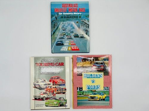 AUSTRALIAN TOURING CARS: A group of three hardcover books including 'Holden vs Ford', 'Australia's Great Motor Race: The Complete History' and 'Australian Touring Car Championship: 25 Fabulous Years' by Graham Howard & Stewart Wilson [Location: Sydney]