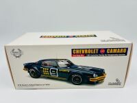 CHEVROLET CAMARO: A 1:18 scale model by Classic Carlectables of the Chevrolet Camaro in Kevin Bartlett's Channel 9 #9 livery, in original packaging together with a colour photo mounted on board showing the car at Bathurst in 1981 [Location: Sydney] - 11