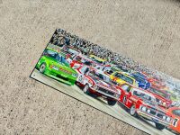 PANORAMA OF LEGENDS: Artwork by Mike Harbar mounted on perspex, 100cm wide by 25cm high [Location: Sydney] - 2