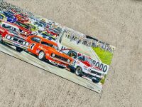 PANORAMA OF LEGENDS: Artwork by Mike Harbar mounted on perspex, 100cm wide by 25cm high [Location: Sydney] - 4