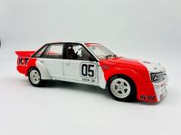 HOLDEN VK COMMODORE: A 1:18 scale model by Biante of the Peter Brock/Larry Perkins #05 car in original packaging, together with a cushion depicting a similar car [Location: Sydney] - 3