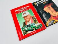 DICK JOHNSON: Two hardcover books including 'The Unforgiving Minute' by Bill Tuckey and his autobiography 'Dick Johnson: Don't tell me I can't do that' [Location: Sydney] - 2