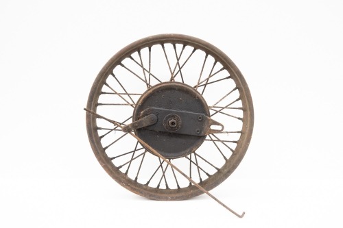 BROUGH SUPERIOR: A 1930s Brough Superior rear wheel, complete