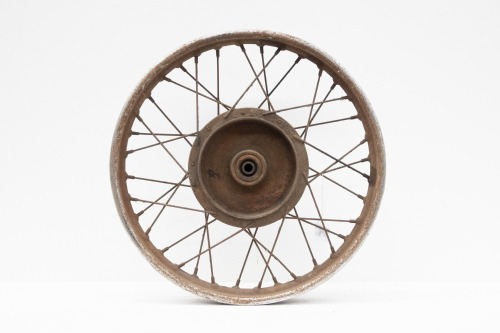 VELOCETTE: A Velocette front wheel