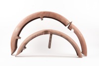 TRIUMPH: A pair of Triumph rigid Speed Twin or Thunderbird mudguards (front & rear)