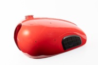 TRIUMPH: A Triumph Bonneville or Trophy four gallon fuel tank, with knee pads