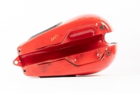 TRIUMPH: A Triumph Bonneville or Trophy four gallon fuel tank, with knee pads - 4