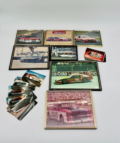 94 · SPORTS SEDAN: A group of colour photographs of various Australian Sports Sedans, some in frames plus an Australian Sedan Championship badge [Location: Sydney]