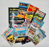 AUSTRALIAN TOURING CAR CHAMPIONSHIP: A group of various ATCC race programmes from the years 1984, 87, 89, 91, 92, 93, 94 and 96 together with a Dunlop Perkins and Crompton laminated poster [Location: Sydney]