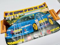ALAN JONES: Two signed items by Alan Jones including a photo and poster [Location: Sydney] - 3