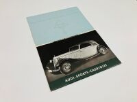 AUTO UNION: A 12-page fold-out brochure for the 1935 Auto Union and Audi model range, English text - 4