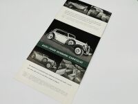 AUTO UNION: A 12-page fold-out brochure for the 1935 Auto Union and Audi model range, English text - 5